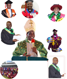Bishop Hiiboro and some CDTY Priests and Seminarians graduands