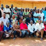 Group photo of Catechists and Bishop Eduardo