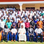 Picture of Bishop Hiiboro, Priest, Deacons and CDTY Seminarians after their consultation meeting of get together held at STTC [Photo Emmanuel Mandella]