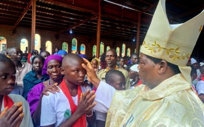 Over 260 Catholics Receive Sacrament of Confirmation in Honor of Late Bishop Joseph Gasi Abangite By Baraka John As the Christian community marked 11th anniversary of the passing of the late Bishop Emeritus Joseph Gasi Abangite, 268 Catholics on Friday 12th 2025 in a solemn celebration received the sacrament of confirmation in his honor. Confirmation in the Catholic Church is the sacrament that strengthens and completes a Christian's initiation into the faith. It empowers them with the Holy Spirit to live a faithful, courageous life of discipleship in the Church and the world. It is a sacred rite in which a baptized person is strengthened and sealed with the gift of the Holy Spirit. In his Homily, Bishop Hiiboro encouraged the new faithful to embrace the spirit of Holy Spirit in their daily lives, and love for humanity. “This sacrament is not just a rite of passage,” said bishop, “It is a continuation of Bishop Gasi’s legacy a legacy rooted in deep faith, hope, and love for his people. Today, you take on the responsibility of living as true Christians, just as Bishop Gasi encouraged us to.” The anniversary, held at St. Mary’s Cathedral in Yambio, brought together faithful from across the diocese. The event was presided over by the diocesan bishop, His lordship Eduardo Hiiboro Kusala who offered special blessings in remembrance of Bishop Gasi’s life, legacy, and service to the Church. Bishop Joseph Gasi Abangite, who served as the Bishop of the Catholic Diocese of Tombura-Yambio for several decades, is remembered as a pillar of faith and unity during some of South Sudan’s most turbulent years. His pastoral care, commitment to peace, and dedication to the spiritual growth of his flock continue to inspire generations. The sacrament of confirmation, which strengthens the baptized in their faith through the gifts of the Holy Spirit, was administered to over 300 candidates a symbolic gesture reflecting the ongoing spiritual growth within the diocese. The Diocese of Tombura-Yambio commemorates Bishop Gasi’s life annually, using the occasion to renew the faith of its members and inspire future generations to walk in his footsteps. Over 260 Catholics Receive Sacrament of Confirmation in Honor of Late Bishop Joseph Gasi Abangite By Baraka John As the Christian community marked 11th anniversary of the passing of the late Bishop Emeritus Joseph Gasi Abangite, 268 Catholics on Friday 12th 2025 in a solemn celebration received the sacrament of confirmation in his honor. Confirmation in the Catholic Church is the sacrament that strengthens and completes a Christian's initiation into the faith. It empowers them with the Holy Spirit to live a faithful, courageous life of discipleship in the Church and the world. It is a sacred rite in which a baptized person is strengthened and sealed with the gift of the Holy Spirit. In his Homily, Bishop Hiiboro encouraged the new faithful to embrace the spirit of Holy Spirit in their daily lives, and love for humanity. “This sacrament is not just a rite of passage,” said bishop, “It is a continuation of Bishop Gasi’s legacy a legacy rooted in deep faith, hope, and love for his people. Today, you take on the responsibility of living as true Christians, just as Bishop Gasi encouraged us to.” The anniversary, held at St. Mary’s Cathedral in Yambio, brought together faithful from across the diocese. The event was presided over by the diocesan bishop, His lordship Eduardo Hiiboro Kusala who offered special blessings in remembrance of Bishop Gasi’s life, legacy, and service to the Church. Bishop Joseph Gasi Abangite, who served as the Bishop of the Catholic Diocese of Tombura-Yambio for several decades, is remembered as a pillar of faith and unity during some of South Sudan’s most turbulent years. His pastoral care, commitment to peace, and dedication to the spiritual growth of his flock continue to inspire generations. The sacrament of confirmation, which strengthens the baptized in their faith through the gifts of the Holy Spirit, was administered to over 300 candidates a symbolic gesture reflecting the ongoing spiritual growth within the diocese. The Diocese of Tombura-Yambio commemorates Bishop Gasi’s life annually, using the occasion to renew the faith of its members and inspire future generations to walk in his footsteps. Bishop Hiiboro giving sacrament of confirmation, Picture by Ernesto Joseph Chakaya